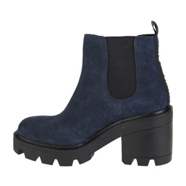 Tommy Hilfiger Essential Suede Mid Heel Boot W EN0EN01093-C87 marineblau 1