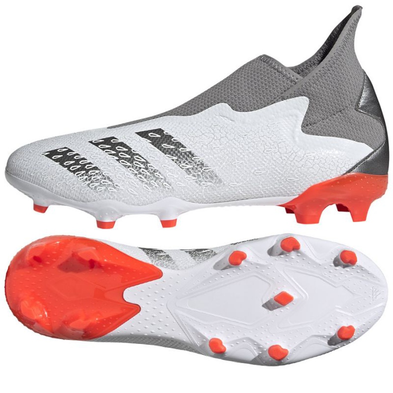 Adidas Predator Freak.3 Ll Fg M FY6293 Fußballschuhe grau-weiß weiß 1