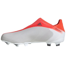 Adidas X Speedflow.3 Ll Fg Jr FY3256 Fußballschuhe rot, weiß und grau orangen und rottöne 1
