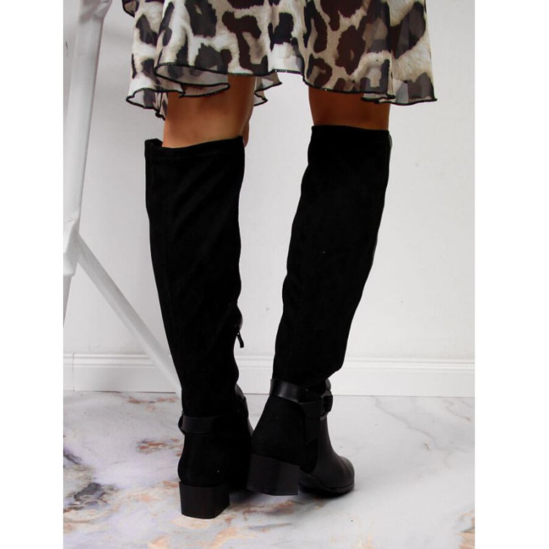 Schwarze Stiefel auf Filippo W PAW302 Block 2