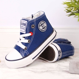 Turnschuhe mit Reißverschluss Big Star Jr HH374085 marineblau 2