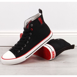 High-Top-Sneaker Big Star M JJ174065 schwarz rot 1