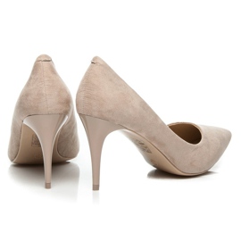 Comer Wildleder High Heels braun 1