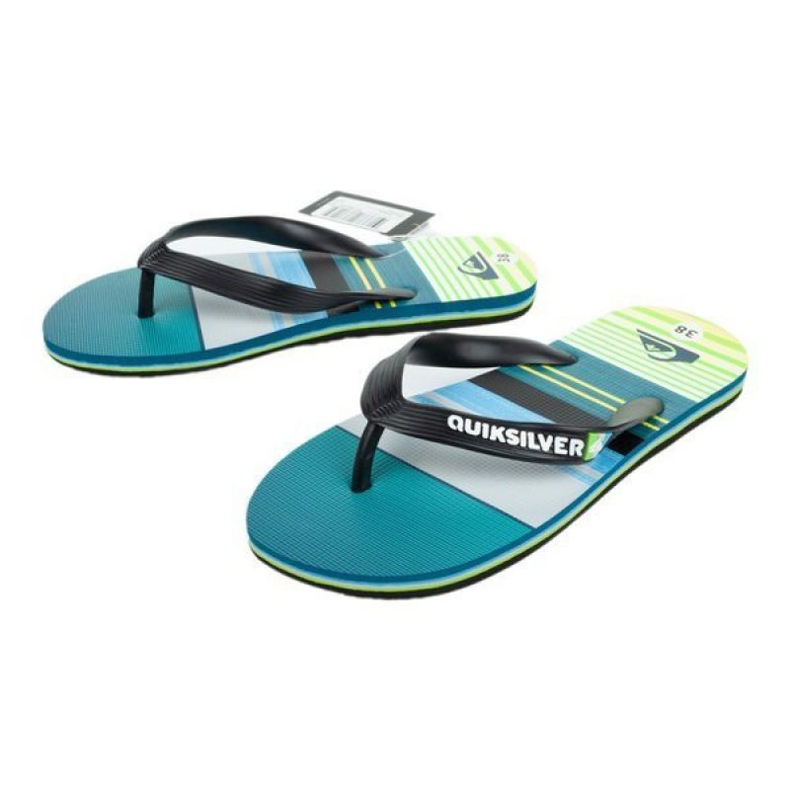 Quiksilver Flipflops W AQBL100235-XKGS schwarz blau grün 1