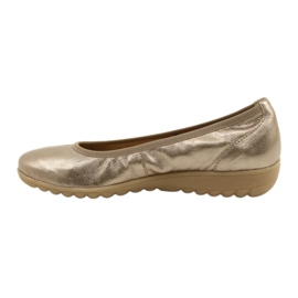 Caprice Ballerina Taupe Metallic 9-22161-28 beige mehrfarbig golden 4