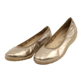 Caprice Ballerina Taupe Metallic 9-22161-28 beige mehrfarbig golden 5