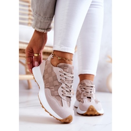 Klassische Sportschuhe Beige Patrice gebunden 2