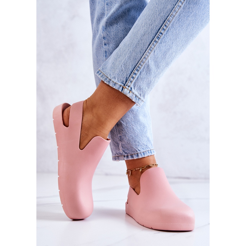 FS1 Modische Rosa Meriko Gummi Clogs 2