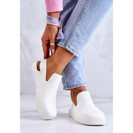 FS1 Modische weiße Meriko Gummi Clogs 2