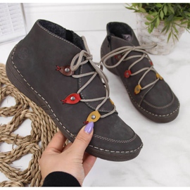 Graue isolierte Stiefel W Rieker 52542-42 1