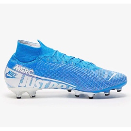 Nike Mercurial Superfly 7 Elite Ag Pro M AT7892 414 blau weiße Schuhe mehrfarbig 1
