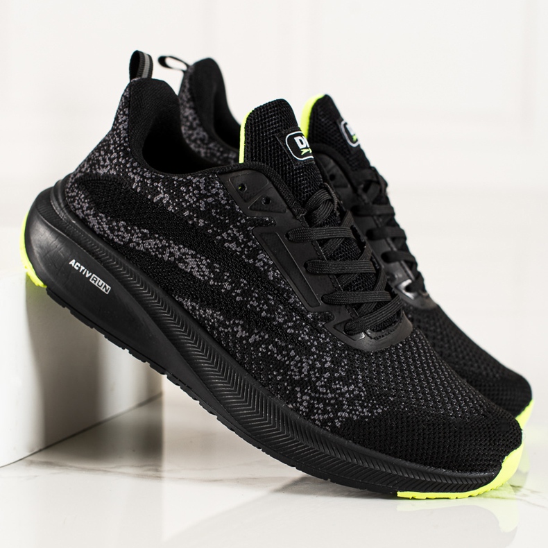 Leichte DK Sportschuhe schwarz grau 1