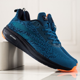 Leichte DK Sportschuhe marineblau blau grün 1