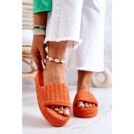 FJ1 Hausschuhe auf der Plattform Orange Lilly 1