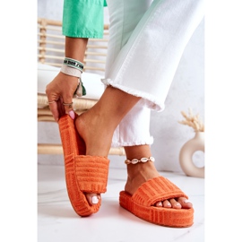 FJ1 Hausschuhe auf der Plattform Orange Lilly 2