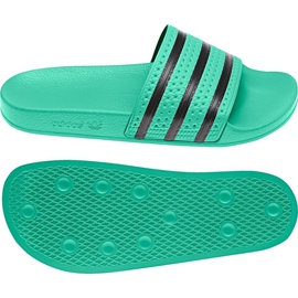 Adidas Originals Adilette Slides U CQ3100 schwarz grün 1