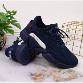 Textilsportschuhe Big Star W JJ274274 marineblau 2