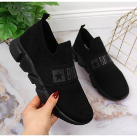 Sportschuhe zum Hineinschlüpfen Big Star W JJ274296 schwarz 1