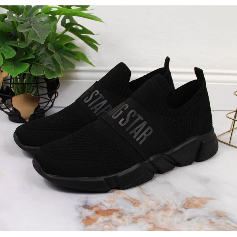 Sportschuhe zum Hineinschlüpfen Big Star W JJ274296 schwarz 2