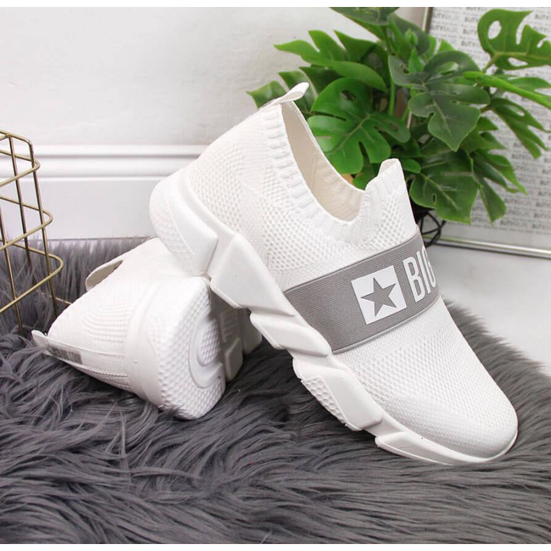 Sportschuhe zum Hineinschlüpfen Big Star W JJ274297 weiß 2