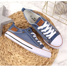 American Club W AM653A Denim Tennisschuhe blau 2