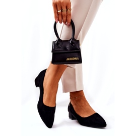 SEA Klassische Damen Pumps Wildleder Schwarz Rheya 1