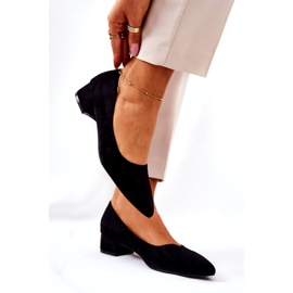 SEA Klassische Damen Pumps Wildleder Schwarz Rheya 2