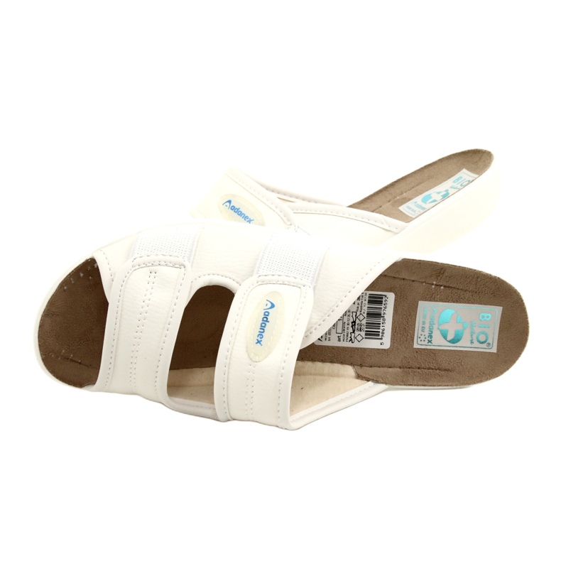 Adanex Diana Hausschuhe BIO Natur 17659 weiß 7