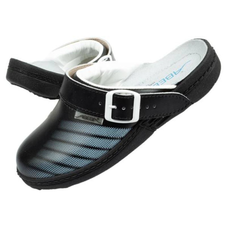 Medizinische Schuhe Abeba U 7212 Hausschuhe schwarz 1