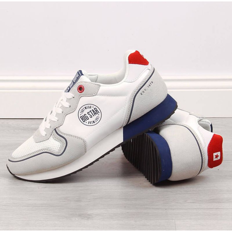 Big Star M JJ174141 weiße Sportschuhe grau 2