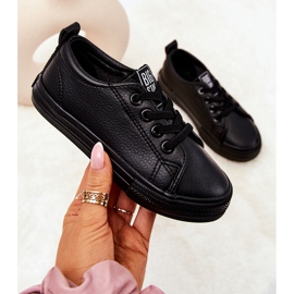 Lederturnschuhe Big Star JJ374025 Schwarz 1