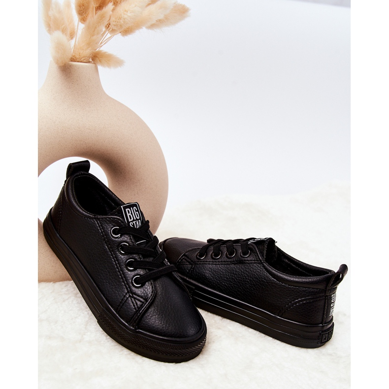 Lederturnschuhe Big Star JJ374025 Schwarz 2