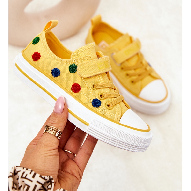 Kinderturnschuhe mit Klettverschluss Big Star JJ374056 Gelb 1