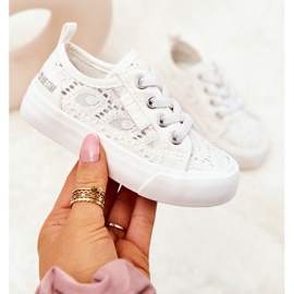 Durchbrochene Turnschuhe Big Star JJ374134 Weiß 1