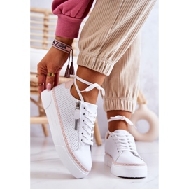 FB2 Sportschuhe auf der weißen und rosafarbenen Louis-Plattform 2