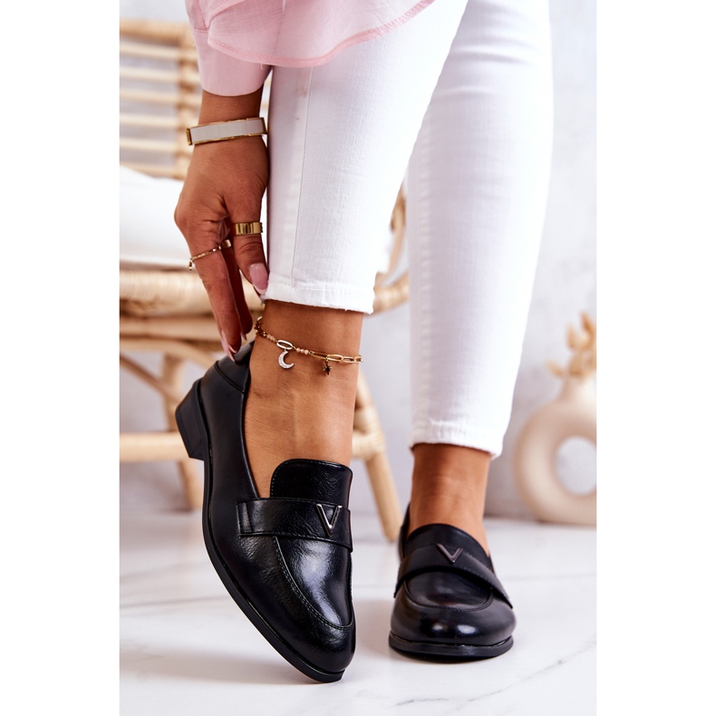 Vinceza Schwarze Sherilyn-Lederschuhe 2