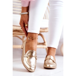 Damen Brogues Laura Messi 2121 Gold golden 1