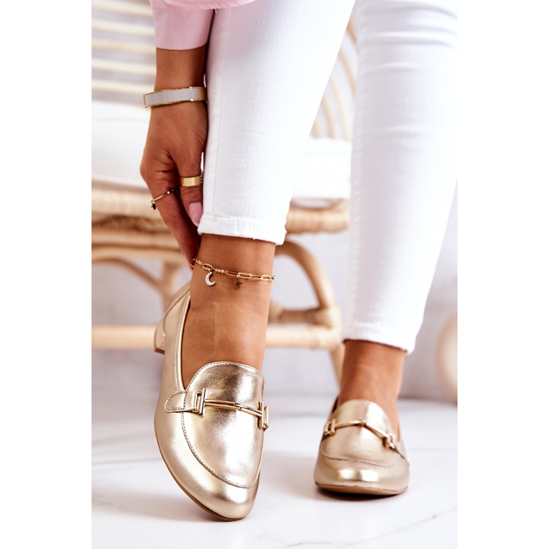 Damen Brogues Laura Messi 2121 Gold golden 1