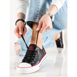 Damen Big Star Turnschuhe JJ274129 schwarz 1