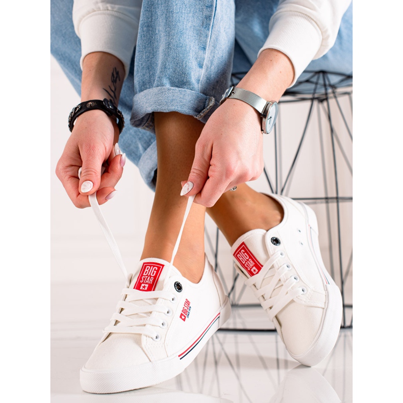 Damen Big Star Turnschuhe HH274059 weiß 1
