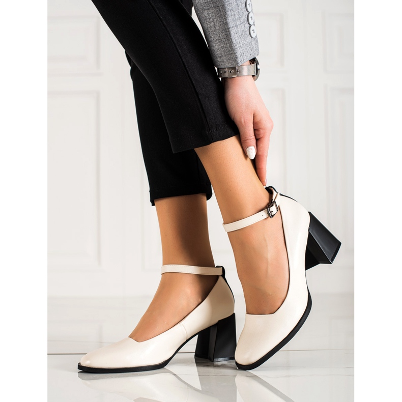 Pumps mit Schnalle LA.FI beige 1