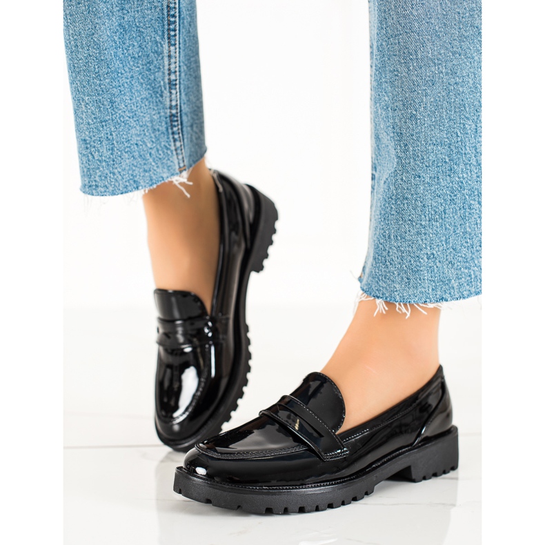 Goodin Schwarze Mokassins 1