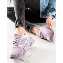 Marquiz Lila Turnschuhe auf der Plattform violett 2