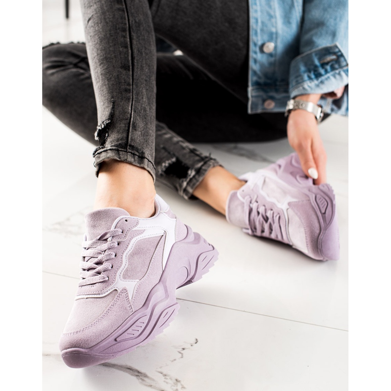 Marquiz Lila Turnschuhe auf der Plattform violett 2