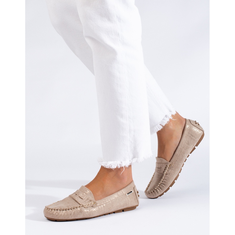 Goodin Klassische Textil-Loafer beige 1