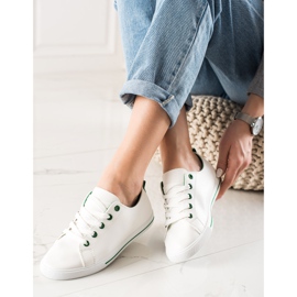 TRENDI Klassische niedrige Turnschuhe weiß 1