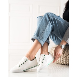 TRENDI Klassische niedrige Turnschuhe weiß 2