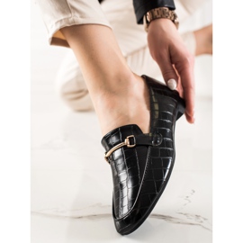 Encor Elegante Loafer mit Öko-Leder schwarz 1