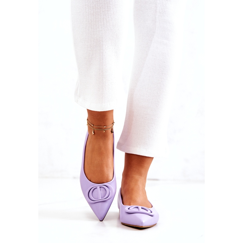 PS1 Lederballerinas in Spitz Violett Rachelle 2