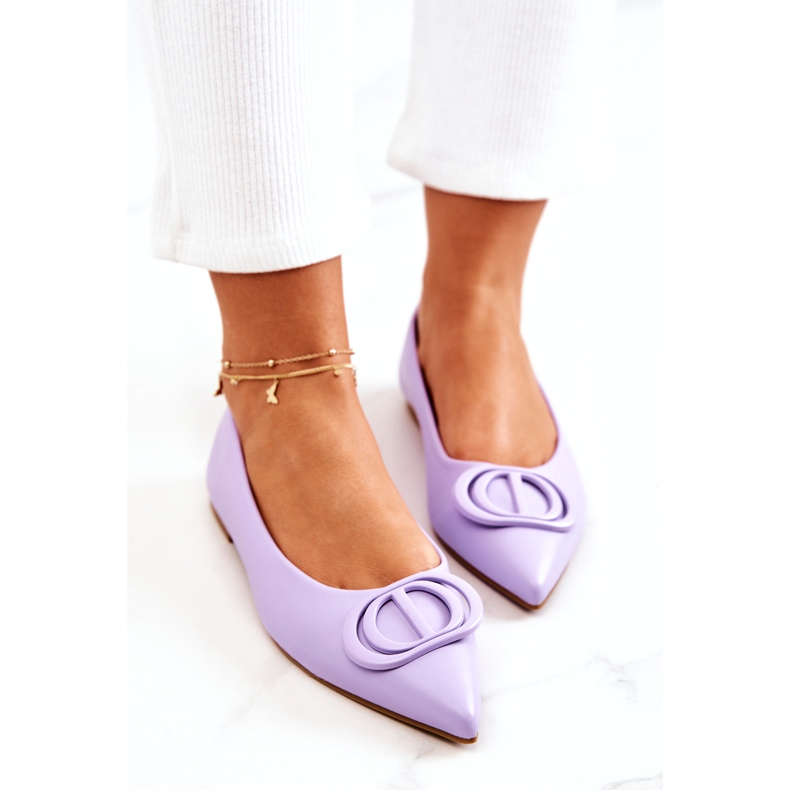 PS1 Lederballerinas in Spitz Violett Rachelle lila 4